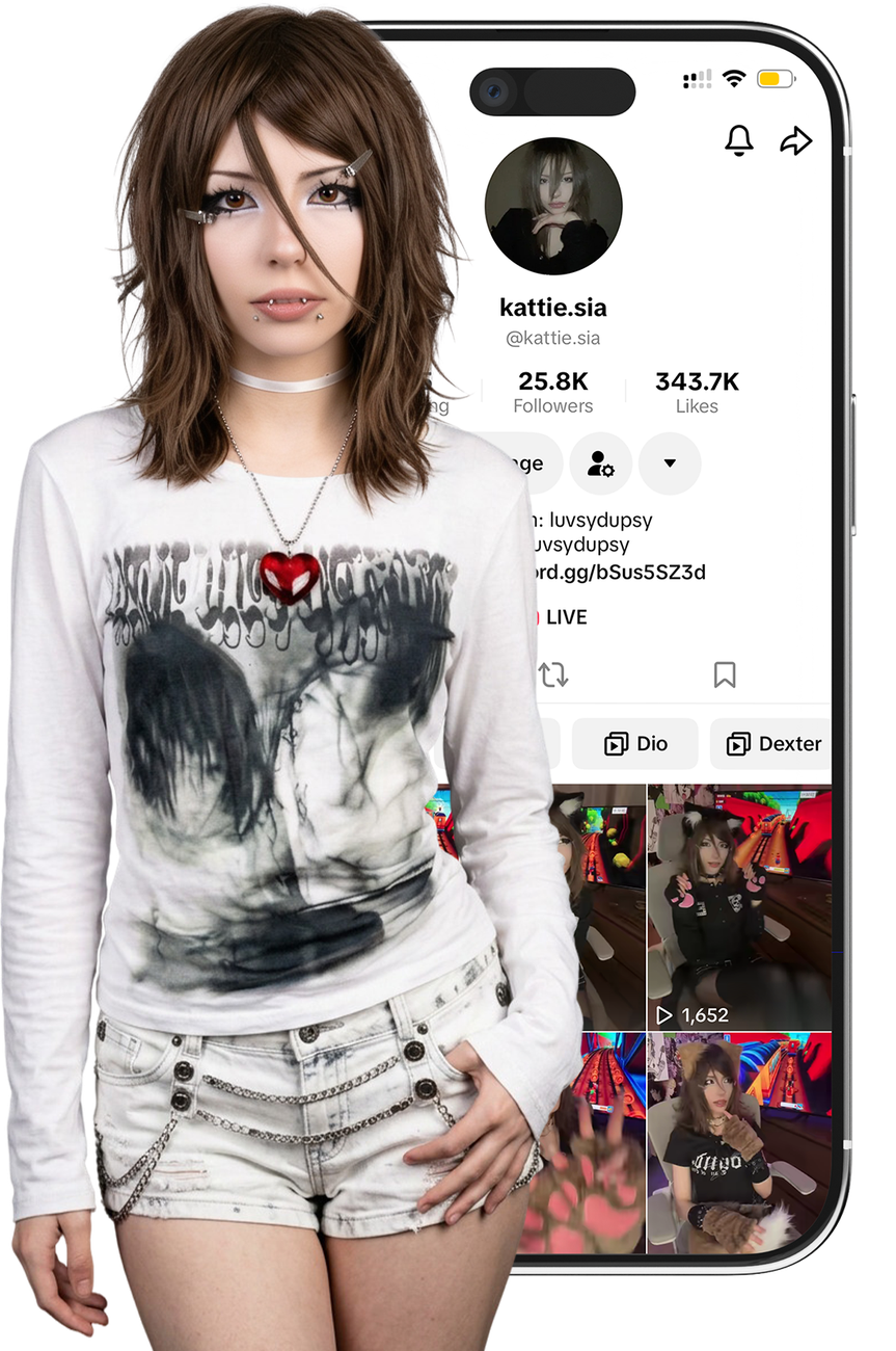 Стримерша агентства WE FAME